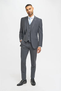 Blazer Bond pour homme, couleur anthracite, coupe ajustée