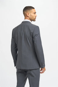 Blazer Bond pour homme, couleur anthracite, coupe ajustée