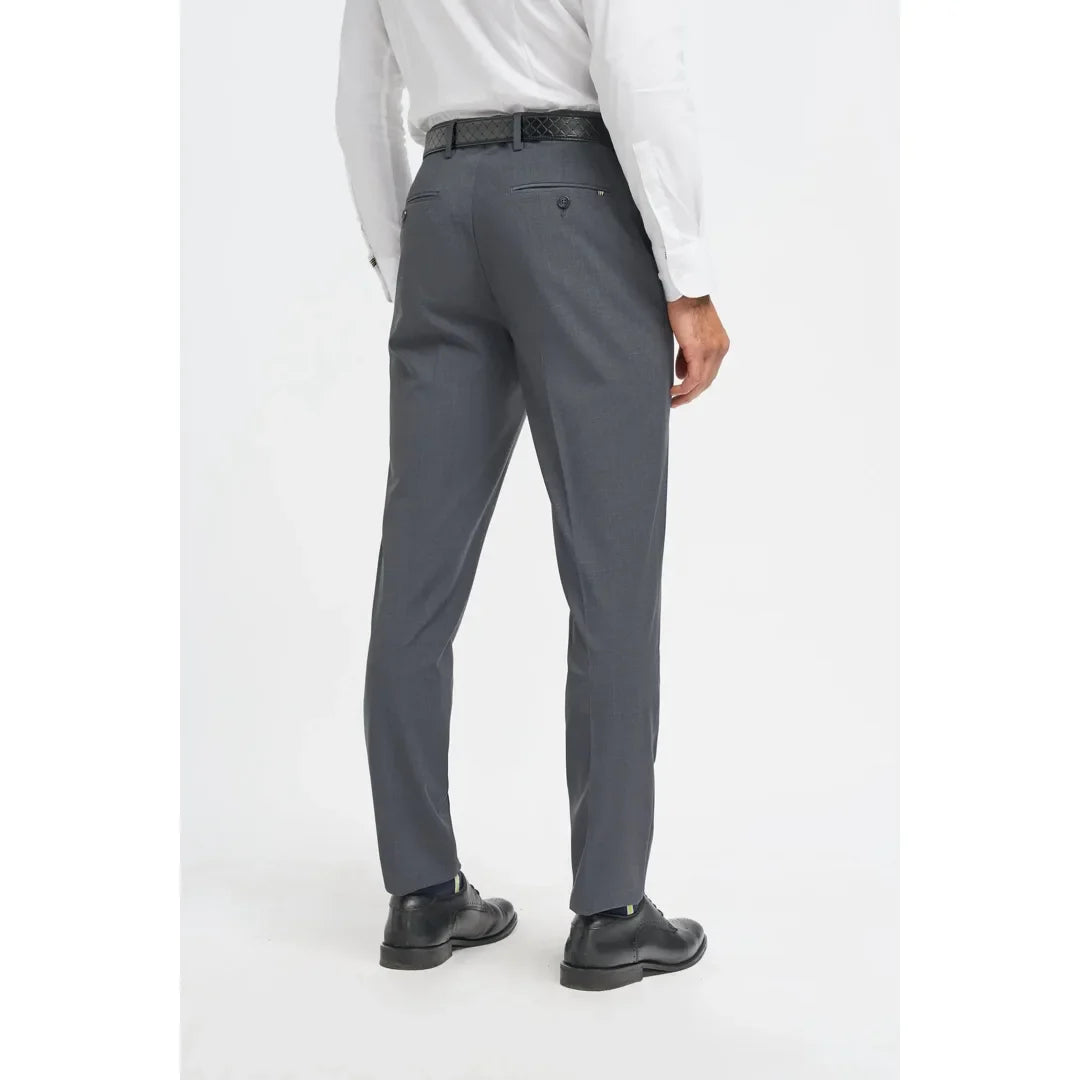 Pantalon habillé anthracite pour homme Bond