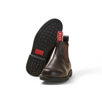 Bottines Chelsea en cuir marron Booma 607