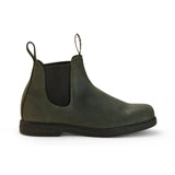 Bottines Chelsea Booma 607 en cuir vert olive