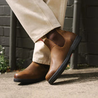 Bottines Chelsea Booma 607 en cuir marron clair