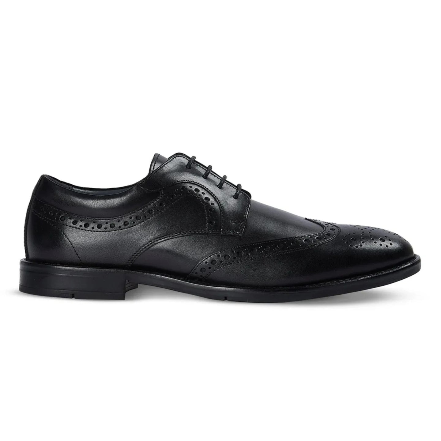 Cambridge - Chaussures Derby Brogue à bout golf noires pour hommes