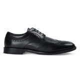 Cambridge - Chaussures Derby Brogue à bout golf noires pour hommes