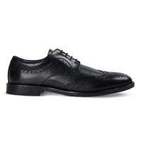Cambridge - Chaussures Derby Brogue à bout golf noires pour hommes