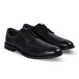Cambridge - Chaussures Derby Brogue à bout golf noires pour hommes