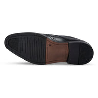 Cambridge - Chaussures Derby Brogue à bout golf noires pour hommes