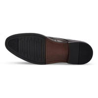 Cambridge - Chaussures Derby Brogue à bout golf marron foncé pour homme