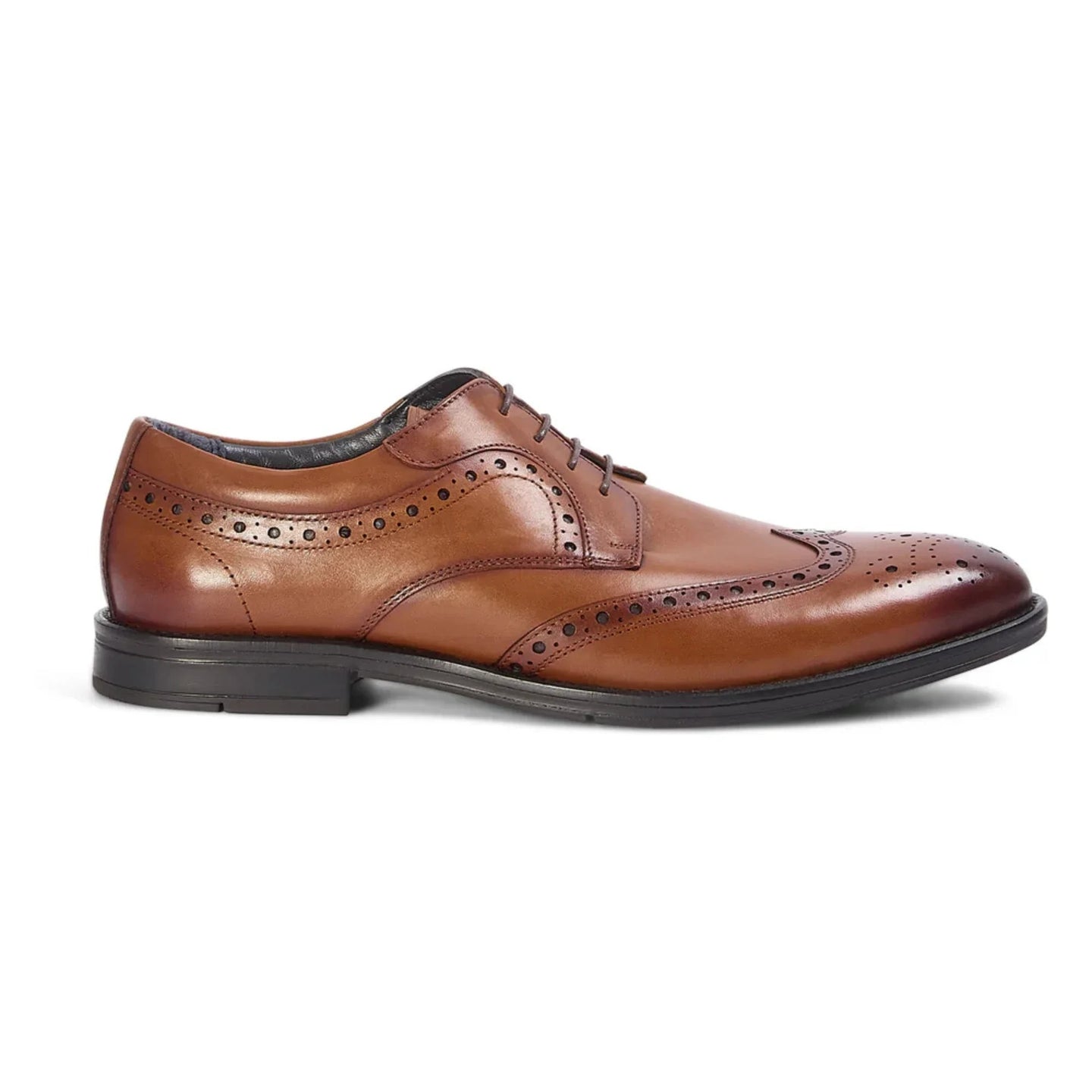 Cambridge - Chaussures Derby Brogue à bout golf marron clair pour homme