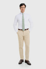 Camden - Costume trois pièces beige à carreaux pour homme