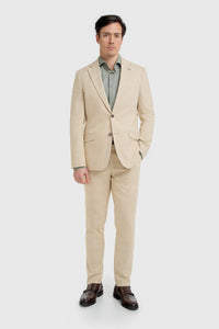 Camden - Blazer beige à carreaux pour homme