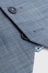 Camden - Costume trois pièces bleu à carreaux pour homme