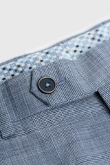 Camden - Costume trois pièces bleu à carreaux pour homme