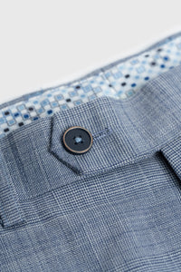 Camden - Costume trois pièces bleu à carreaux pour homme