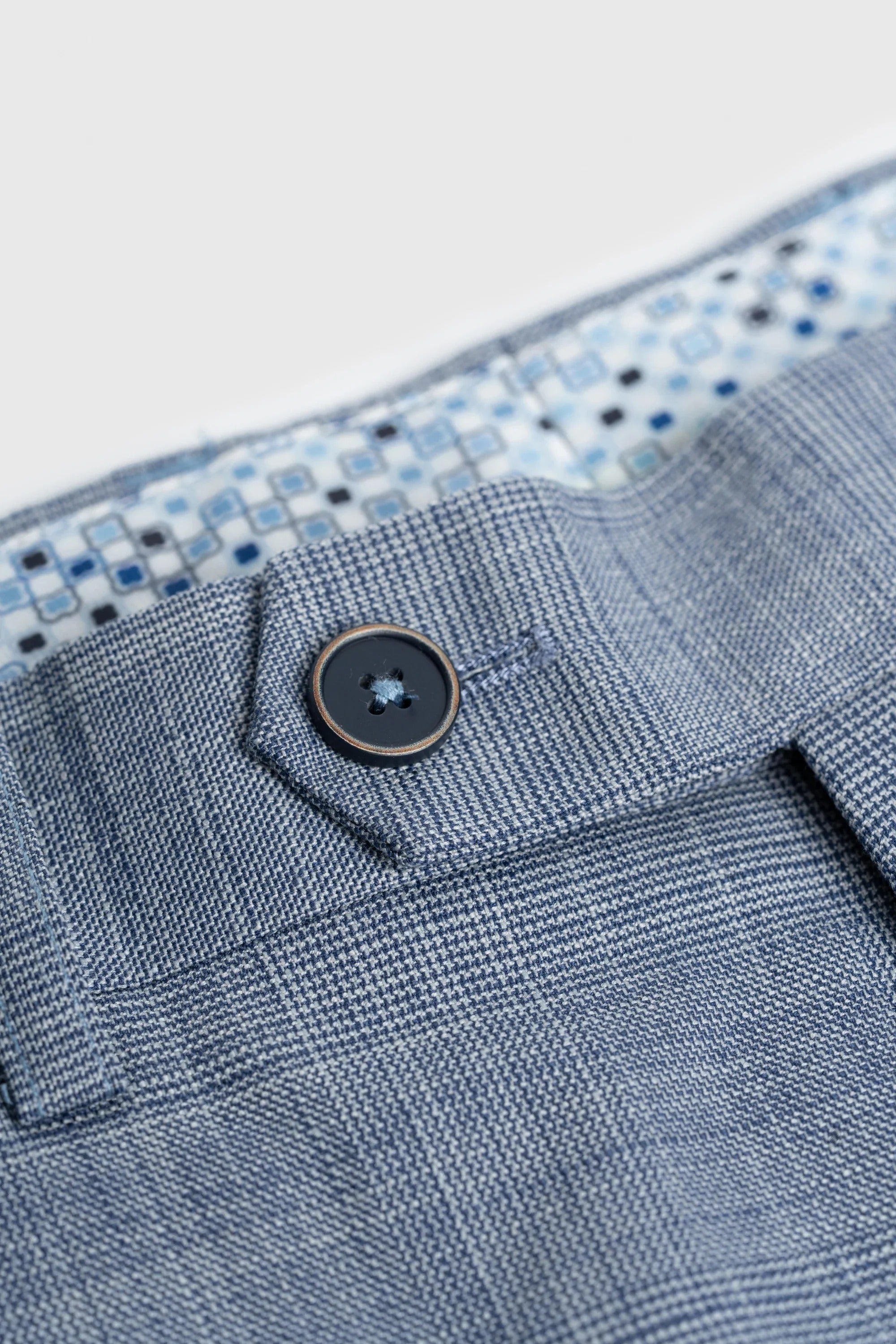 Camden - Costume trois pièces bleu à carreaux pour homme