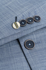 Camden - Blazer à carreaux bleus pour homme