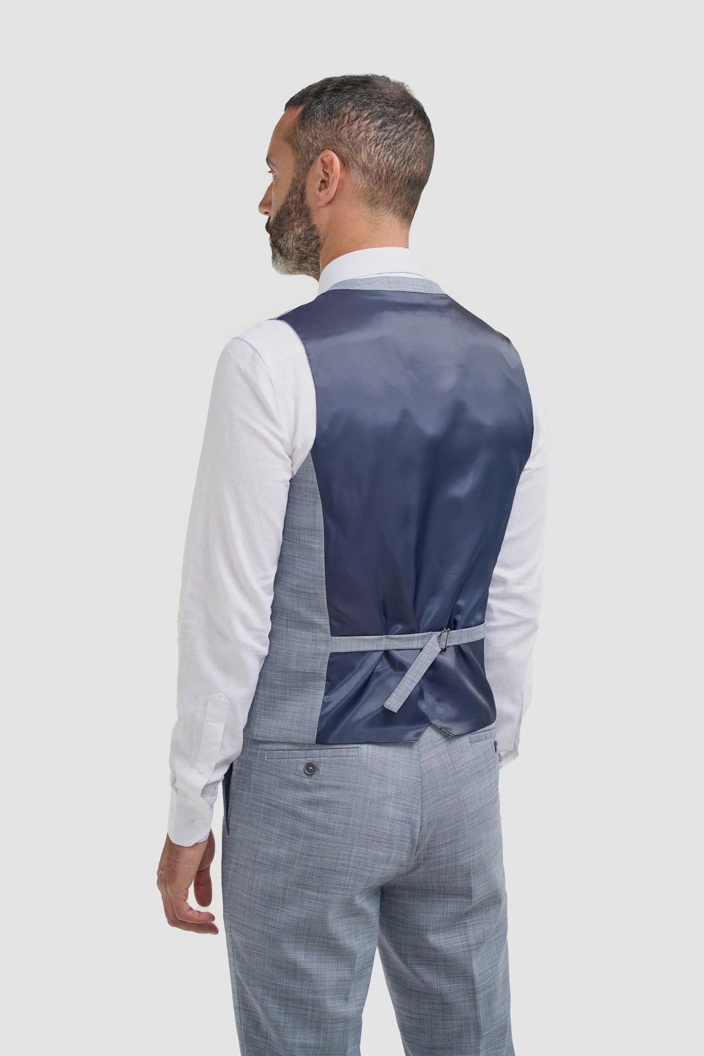 Camden - Gilet à carreaux bleus pour homme