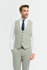 Camden - Gilet vert sauge pour homme