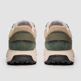 Canbera - Baskets légères en daim vert sauge pour homme