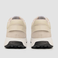 Canbera - Baskets légères blanches en daim pour homme