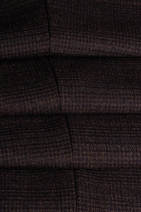 Pantalon en tweed marron Caridi pour homme