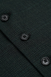 Gilet en tweed vert olive pour homme Caridi