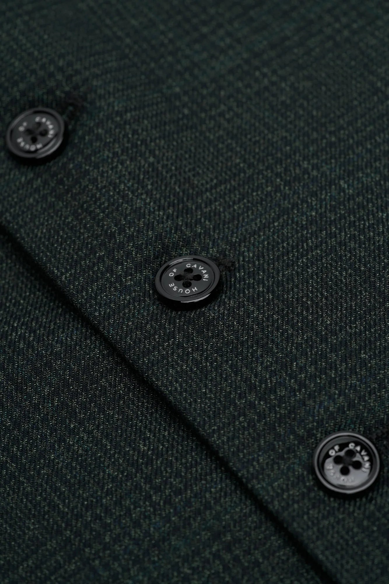 Gilet en tweed vert olive pour homme Caridi