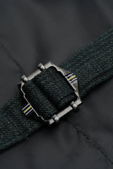 Gilet en tweed vert olive pour homme Caridi