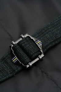 Gilet en tweed vert olive pour homme Caridi