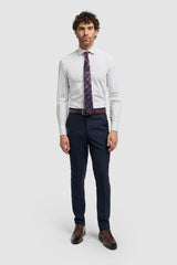 Pantalon en tweed bleu marine pour homme Caridi