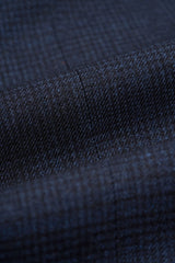 Caridi - Blazer en tweed bleu marine pour homme