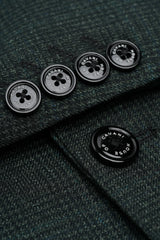 Blazer en tweed vert olive pour homme Caridi