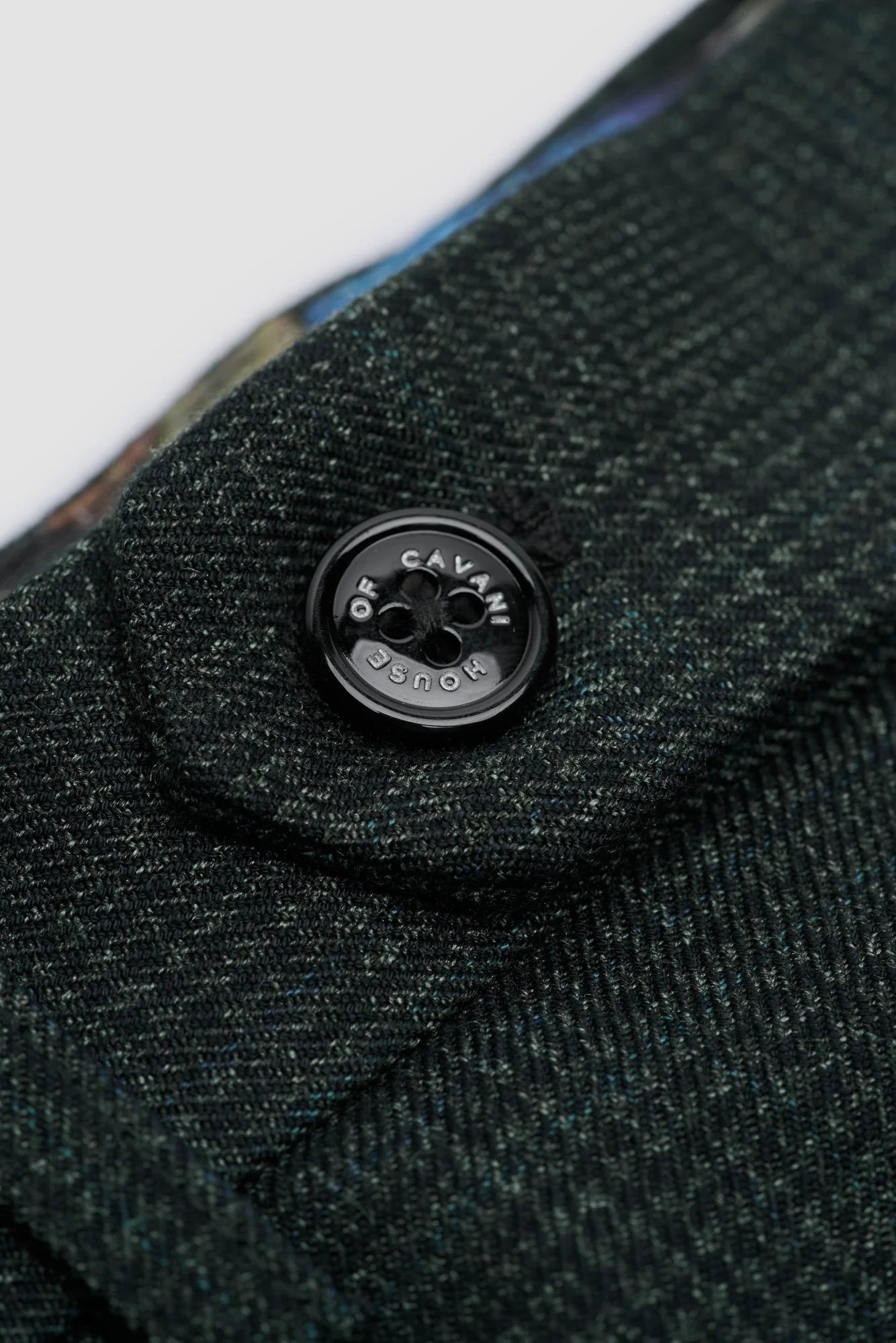 Pantalon en tweed vert olive pour homme Caridi