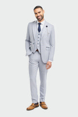 Caridi - Blazer de mariage bleu clair pour homme