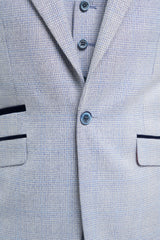 Caridi - Blazer de mariage bleu clair pour homme