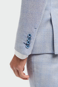 Caridi - Blazer de mariage bleu clair pour homme