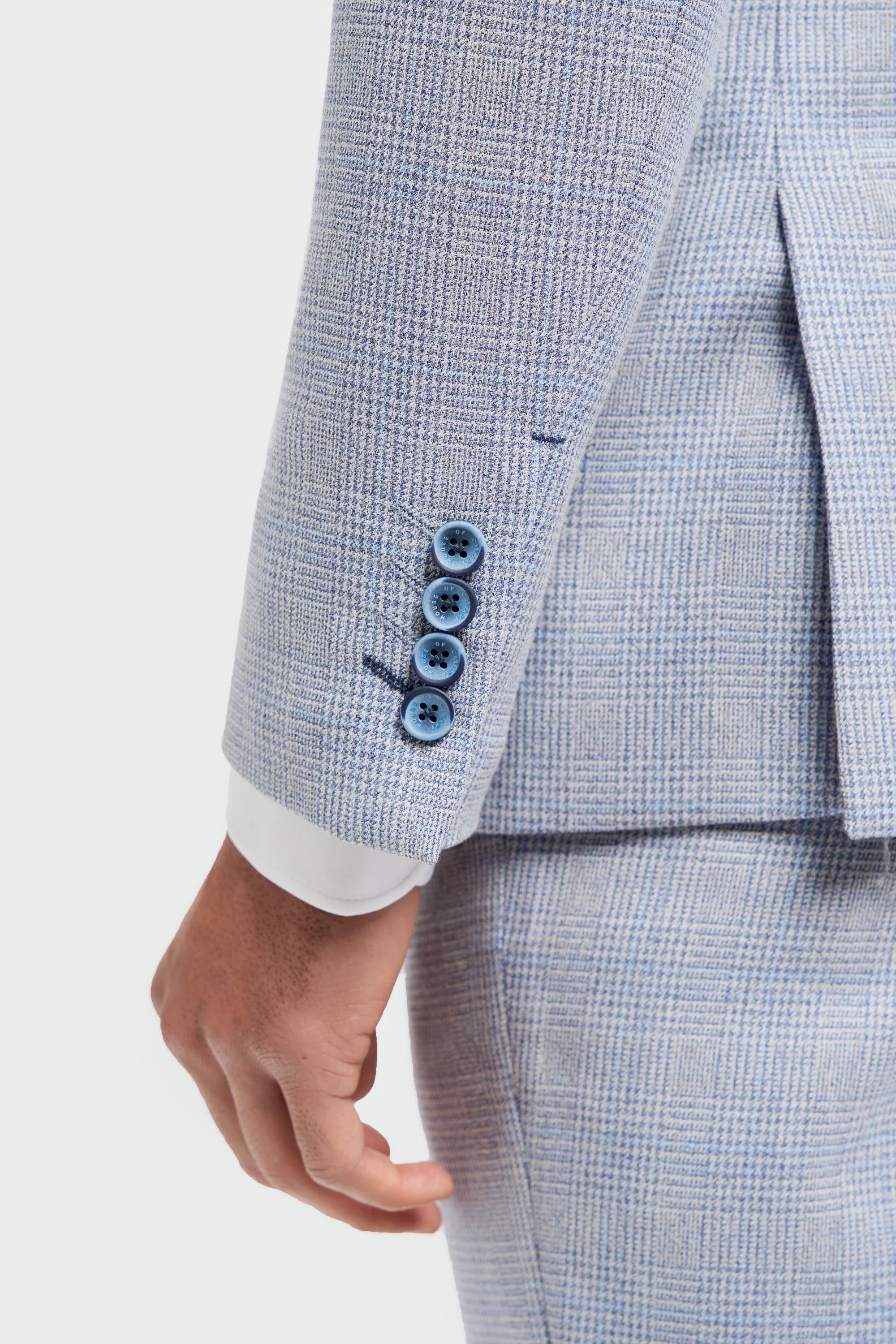 Caridi - Blazer de mariage bleu clair pour homme