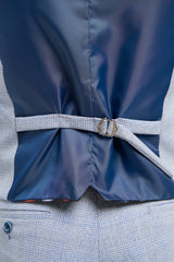 Caridi - Gilet de mariage bleu clair pour homme