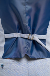 Caridi - Gilet de mariage bleu clair pour homme