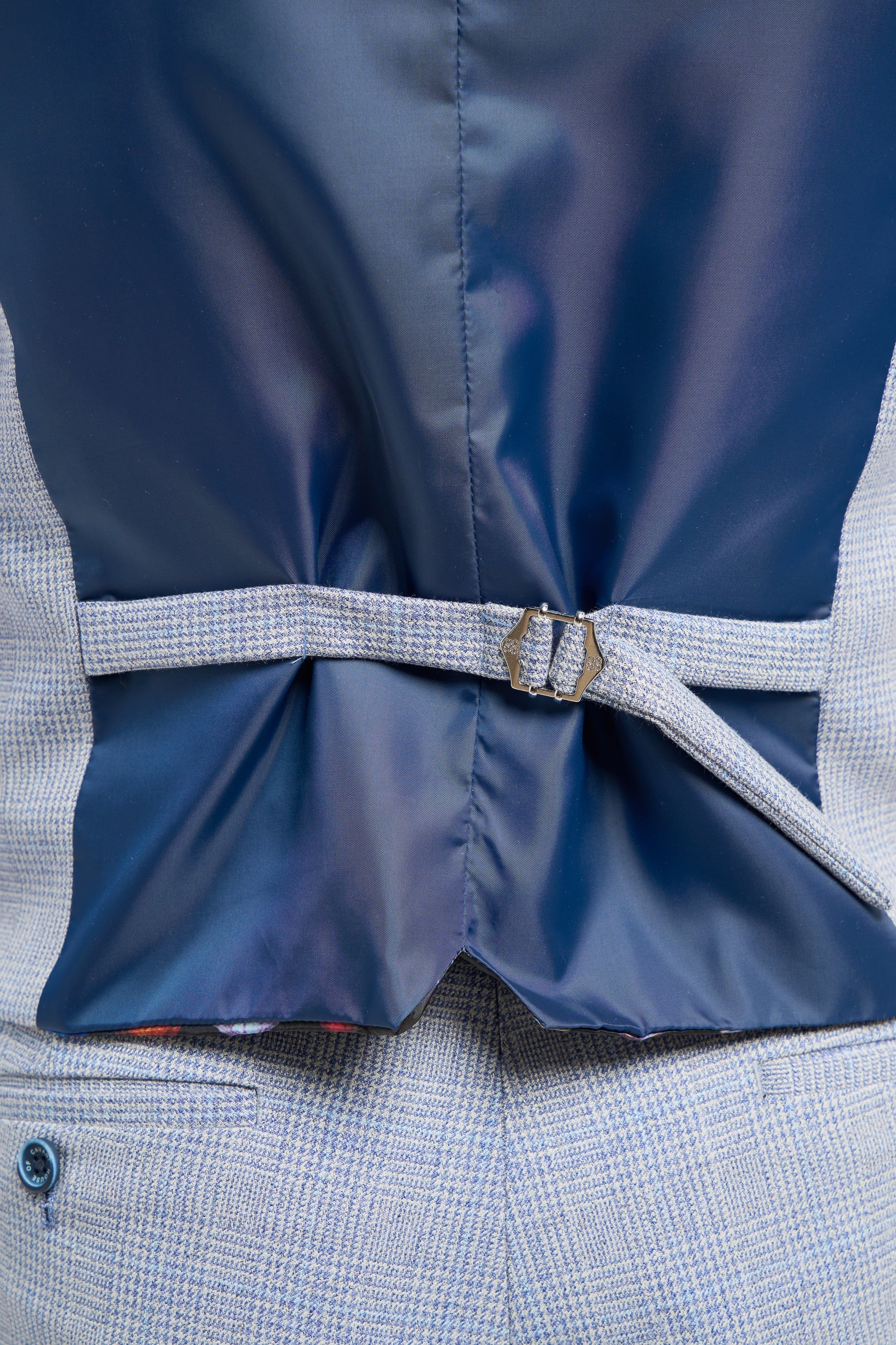 Caridi - Gilet de mariage bleu clair pour homme