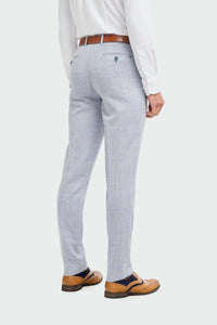 Pantalon de mariage bleu clair pour homme Caridi