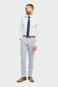 Pantalon de mariage bleu clair pour homme Caridi