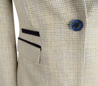 Ladies Tweed Cream Blazer