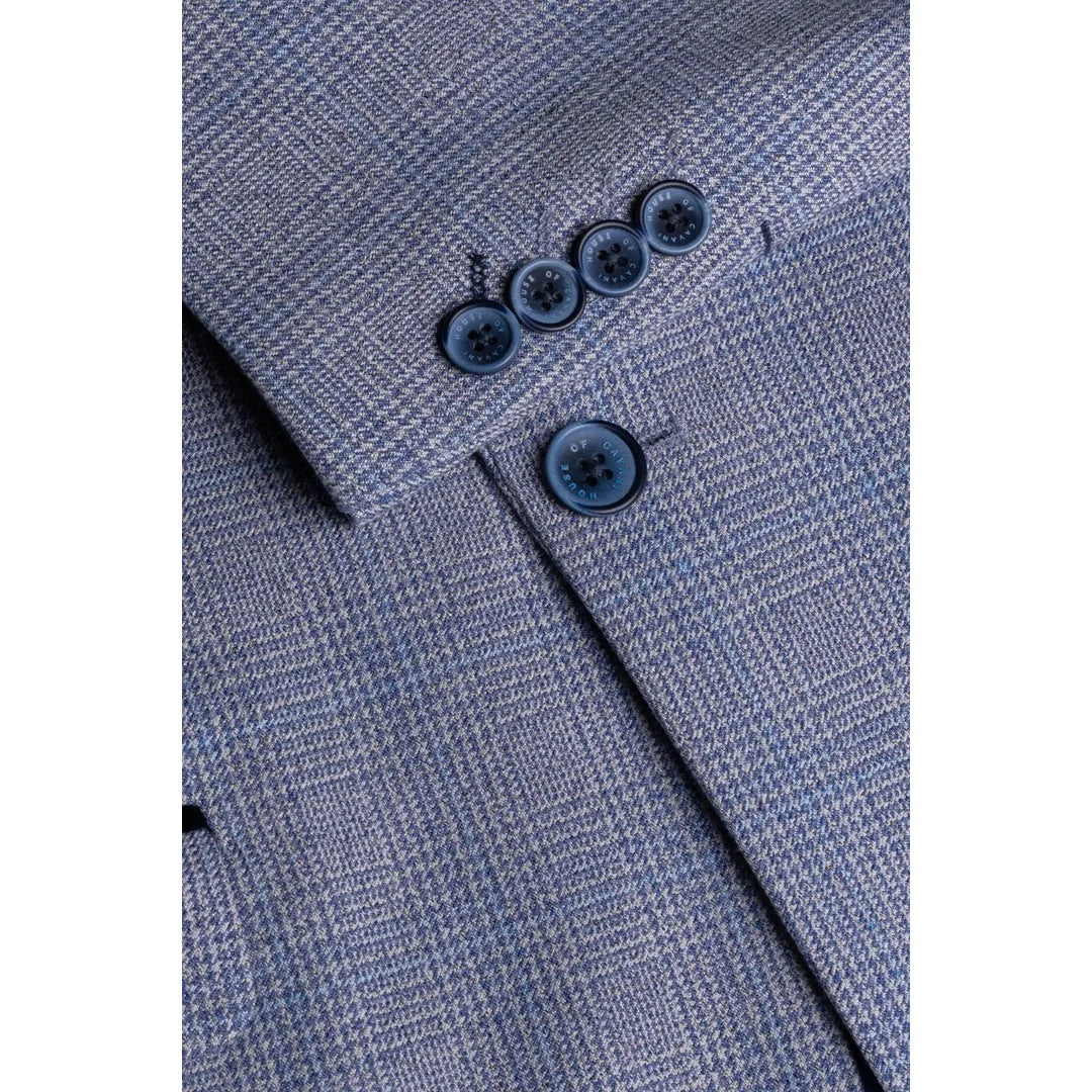 Caridi - Men's Light Blue Wedding Blazer