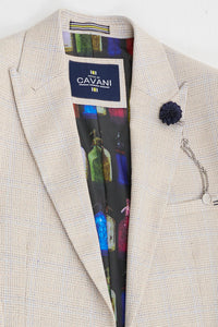 Costume de mariage trois pièces crème pour homme - Cavani Caridi