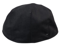 Mens Grandad Baker Flat Black Cap 8 Panel Tweed Vintage Classic Smart Casual 1920s