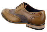 Cavani Horatio - Men's Tweed & Leather Oxford Shoes