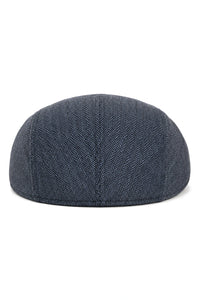 Chapeau Cavani Martez - Chapeau grand-père homme bleu marine, casquette plate à chevrons style vintage rétro Del Boy classique Gatsby Peaky Blinders