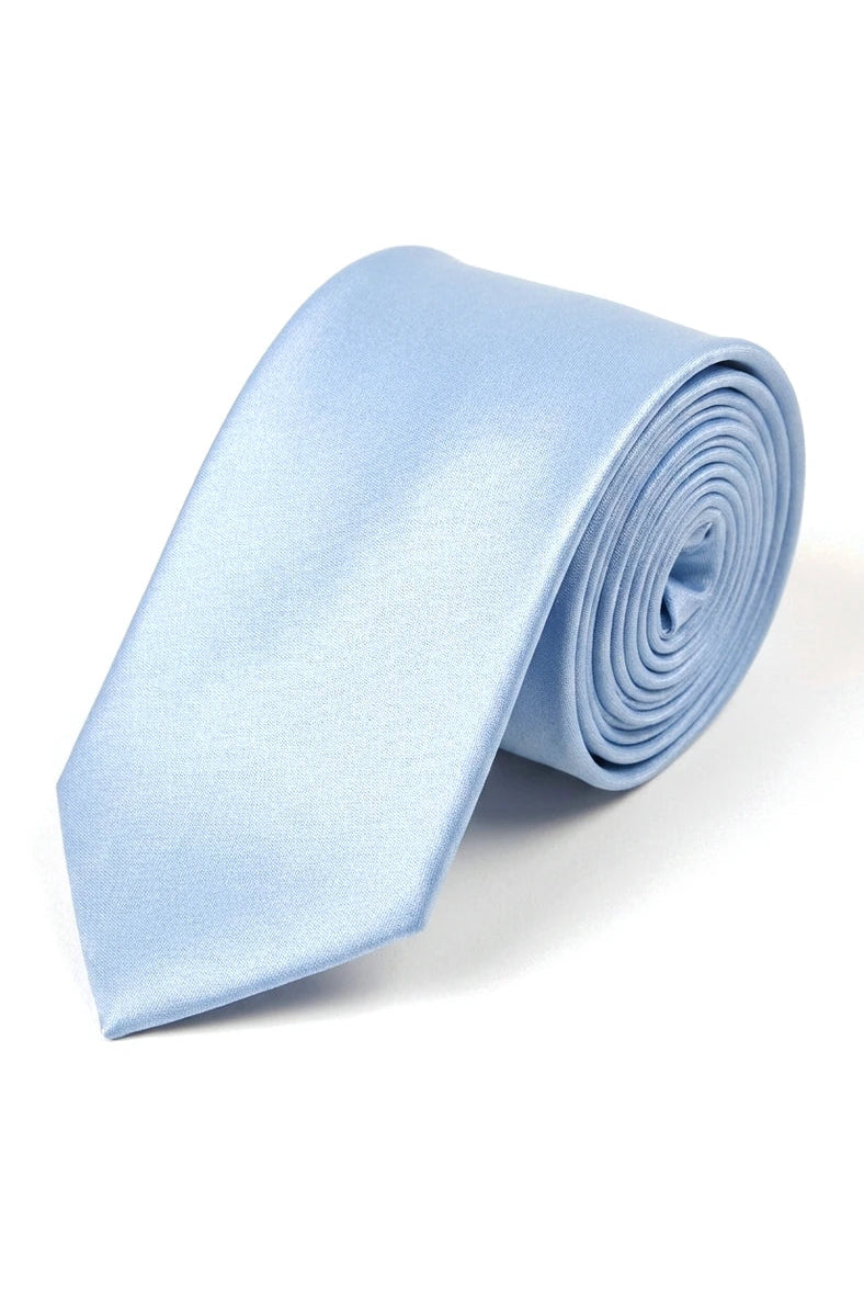 Cravate en satin Cavani - Ensemble cravate, mouchoir et pince à cravate assortis en satin de soie pour homme, à pois, idéal pour mariage, bal ou bureau. Motif à pois.