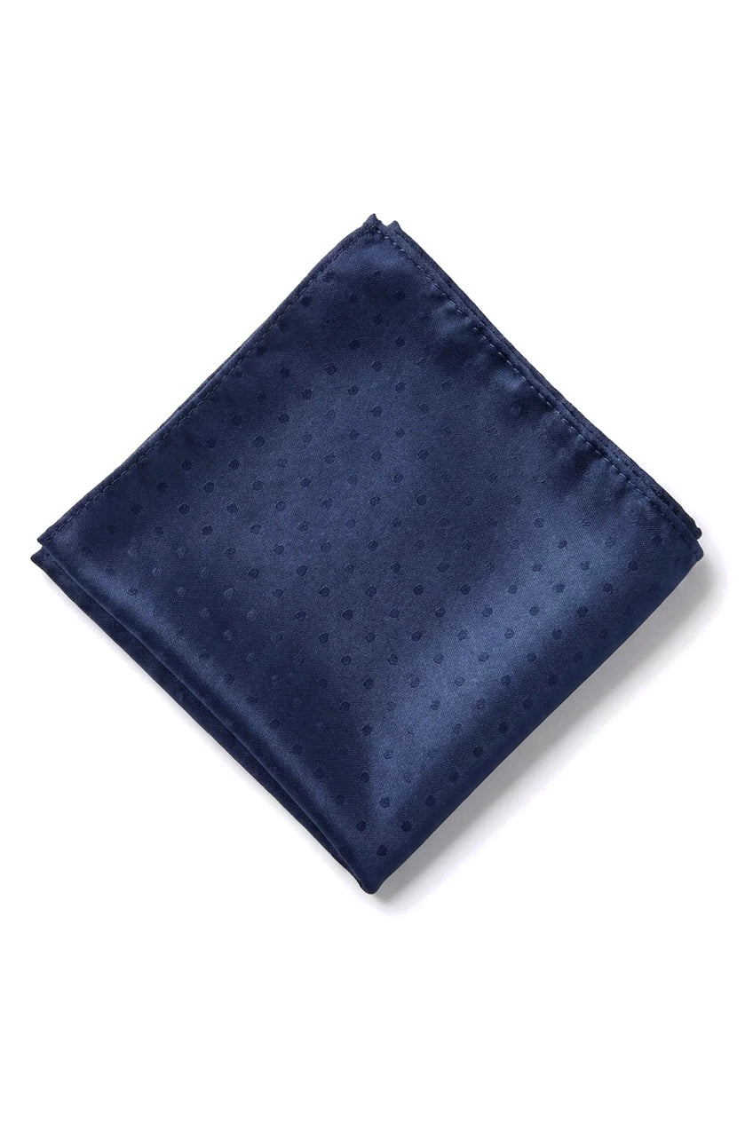 Cravate en satin Cavani - Ensemble cravate, mouchoir et pince à cravate assortis en satin de soie pour homme, à pois, idéal pour mariage, bal ou bureau. Motif à pois.